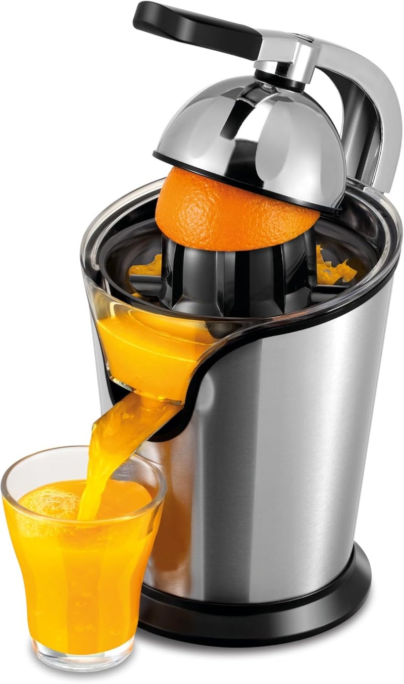 COURANT Juicer Electric Citrus juicer Machine Compact Design Quality Juice Extractor Squeezer for Oranges, Lemons, Limes, Grapefruits + 2 cones Stainless Steel - Image 1